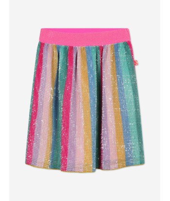 Billieblush Girls Pleated Sequin Skirt in Multicolour Amélioration de cerveau avec