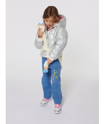 Billieblush Girls Iridescent Shell Puffer Jacket in Multicolour Dans la société mordern