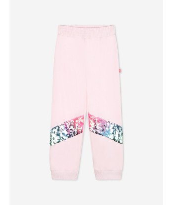 Billieblush Girls Sequin Band Joggers in Pink du meilleur 