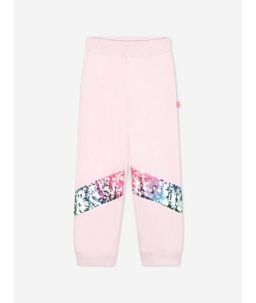 Billieblush Girls Sequin Band Joggers in Pink du meilleur 