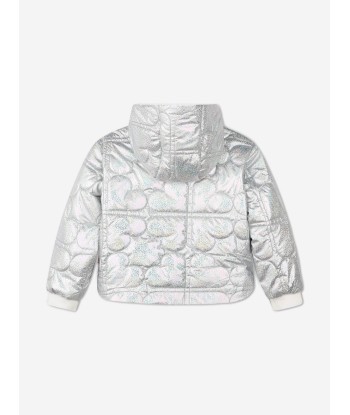 Billieblush Girls Iridescent Shell Puffer Jacket in Multicolour Dans la société mordern