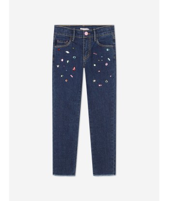 Billieblush Girls Studded Jeans in Blue une grave pollution 