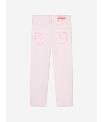 Billieblush Girls Metallic Effect Trousers in Pink Dans la société mordern