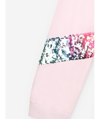 Billieblush Girls Sequin Band Joggers in Pink du meilleur 