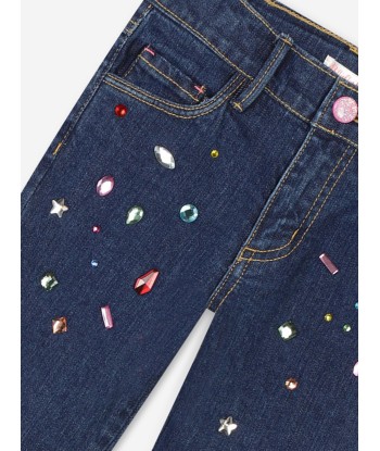 Billieblush Girls Studded Jeans in Blue une grave pollution 