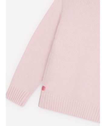 Billieblush Girls Knitted Heart Jumper in Pink Le MVP de beaucoup