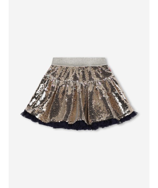 Billieblush Girls Sequin Skirt in Gold Le MVP de beaucoup