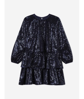 Billieblush Girls Sequin Occasion Dress in Blue JUSQU'A -70%! 