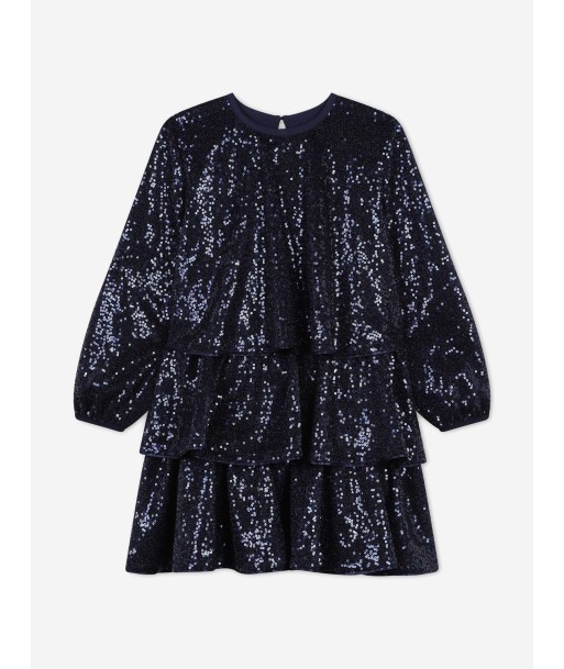 Billieblush Girls Sequin Occasion Dress in Blue JUSQU'A -70%! 