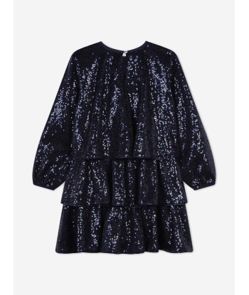 Billieblush Girls Sequin Occasion Dress in Blue JUSQU'A -70%! 