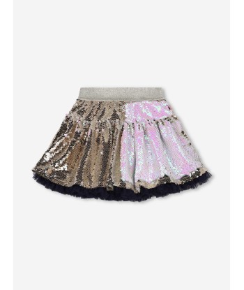 Billieblush Girls Sequin Skirt in Gold Le MVP de beaucoup