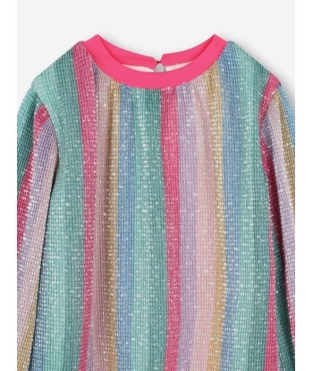 Billieblush Girls Pleated Sequin Dress in Multicolour online