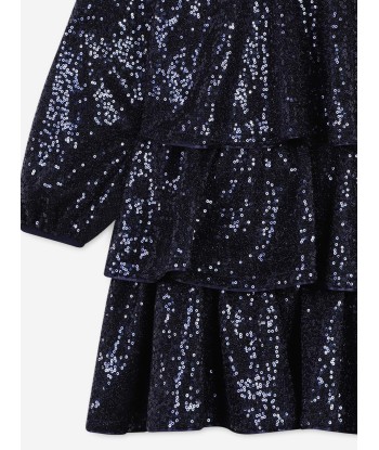 Billieblush Girls Sequin Occasion Dress in Blue JUSQU'A -70%! 