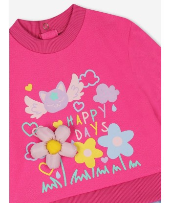 Billieblush Baby Girls Happy Days Sweater Dress in Pink votre