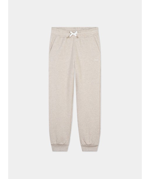 Chloé Girls Embroidered Joggers in Beige 50% de réduction en Octobre 2024