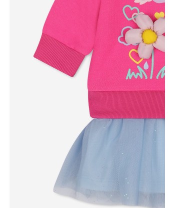 Billieblush Baby Girls Happy Days Sweater Dress in Pink votre