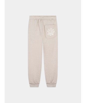 Chloé Girls Embroidered Joggers in Beige 50% de réduction en Octobre 2024