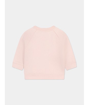 Chloé Baby Girls Logo Sweatshirt in Pink chez Cornerstreet bien 