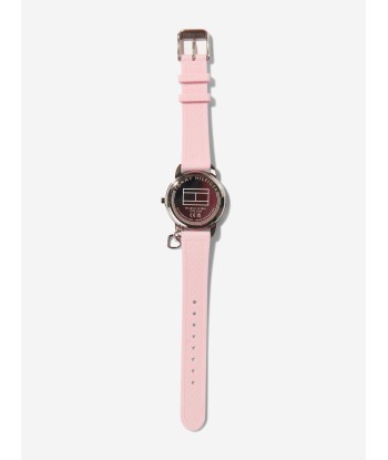 Tommy Hilfiger Girls Silicone Strap Watch in Pink 34mm 9One Size) pas chere