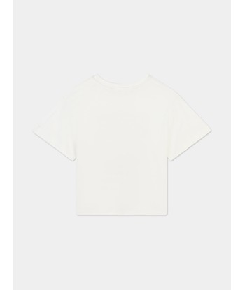 Chloé Girls Spiral Print T-Shirt in White suggérées chez