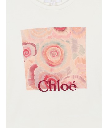 Chloé Girls Spiral Print T-Shirt in White suggérées chez