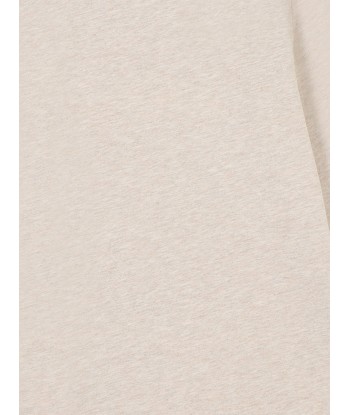 Chloé Girls Long Sleeve Logo T-Shirt in Beige Comment ça marche