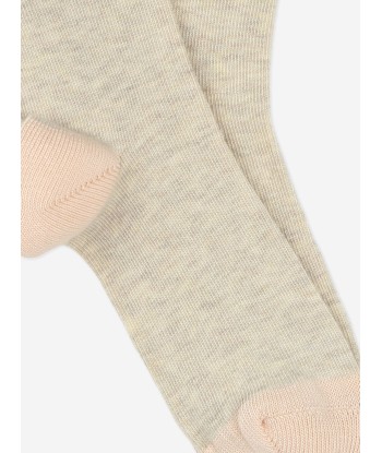 Chloé Girls Jacquard Logo Socks in Beige une grave pollution 