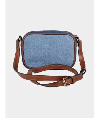 Chloé Girls Denim Crossbody Bag in Blue (16cm) commande en ligne