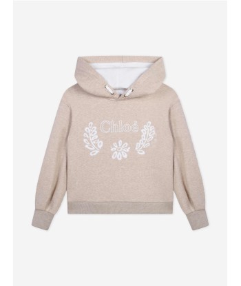 Chloé Girls Logo Hoodie in Beige À commander