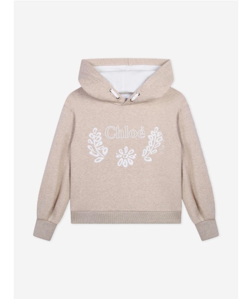 Chloé Girls Logo Hoodie in Beige À commander