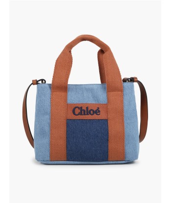 Chloé Girls Denim Shoulder Bag in Blue (25cm) la chaussure