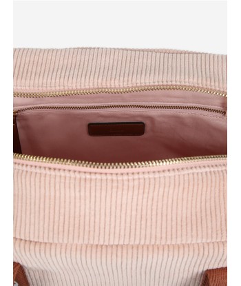 Chloé Baby Girls Corduroy Changing Bag in Pink (41cm) Paris Déstockage Promo