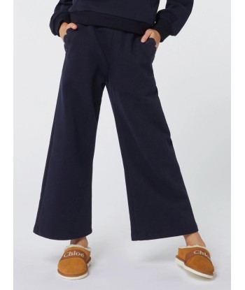 Chloé Girls Fleece Trousers in Navy une grave pollution 