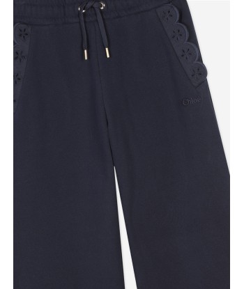 Chloé Girls Fleece Trousers in Navy une grave pollution 