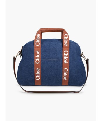 Chloé Baby Girls Denim Changing Bag in Blue (41cm) 2023