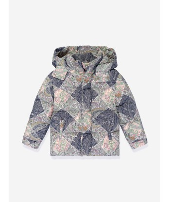 Etro Kids Paisley Puffer Jacket in Blue du meilleur 