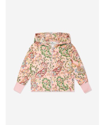 Etro Girls Paisley Zip Up Top in Pink pas chere