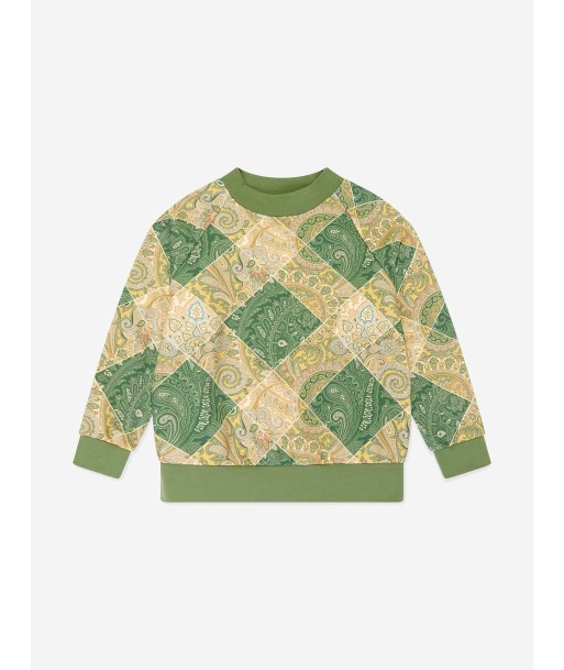 Etro Boys Paisley Sweatshirt in Green du meilleur 