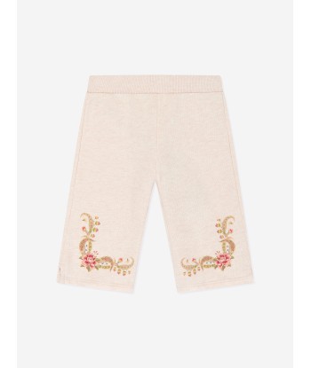 Etro Baby Girls Joggers in Beige en stock