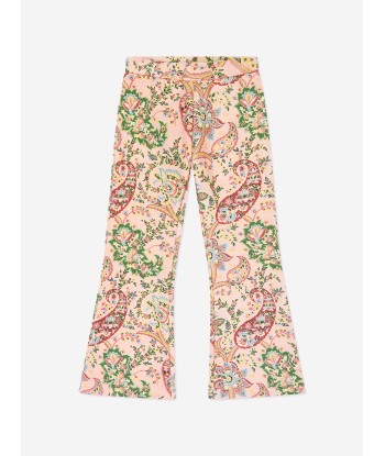 Etro Girls Paisley Print Joggers in Multicolour la livraison gratuite