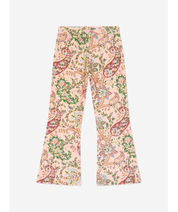 Etro Girls Paisley Print Joggers in Multicolour la livraison gratuite