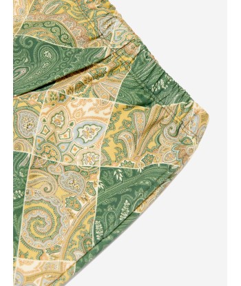 Etro Boys Paisley Joggers in Green Venez acheter