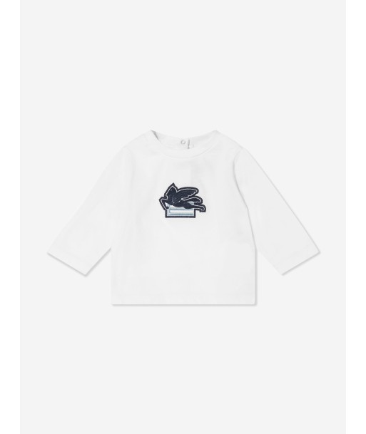 Etro Baby Boys Long Sleeve T-Shirt in Ivory Les magasins à Paris