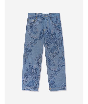 Etro Boys Paisley Jeans in Blue 50% de réduction en Octobre 2024