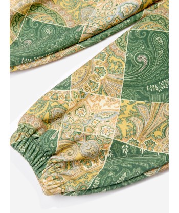 Etro Boys Paisley Joggers in Green Venez acheter