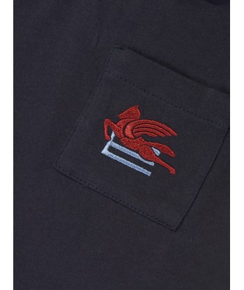 Etro Baby Boys Pegaso Pocket T-Shirt in Navy pour bénéficier 