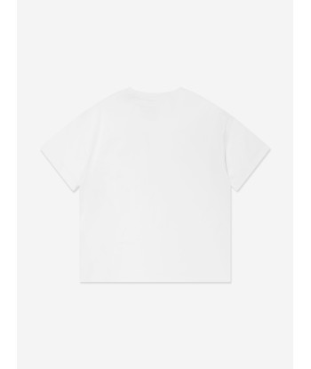 Etro Boys Pegaso Logo T-Shirt in Ivory rembourrage situé sous