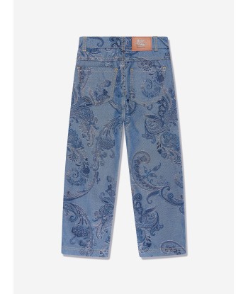 Etro Boys Paisley Jeans in Blue 50% de réduction en Octobre 2024