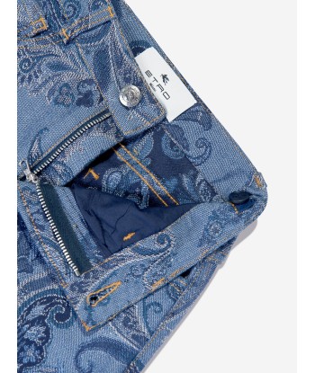 Etro Boys Paisley Jeans in Blue 50% de réduction en Octobre 2024