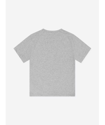 Etro Boys Crest Logo T-Shirt in Grey basket pas cher